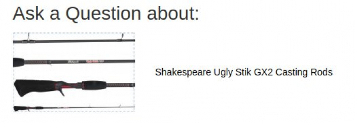 Shakespeare Ugly Stik GX2 Casting Rods - Black